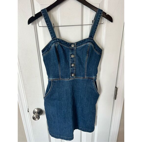 Hollister Dresses & Skirts - Hollister blue jean dress size xs mini